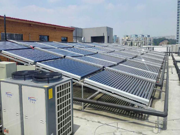 蚌埠玉金香大酒店太阳能加空气源热水工程完工
