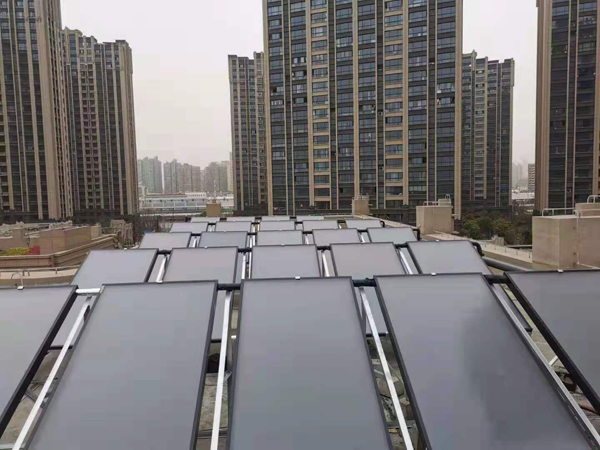 上海幼儿园平板太阳能加燃气炉