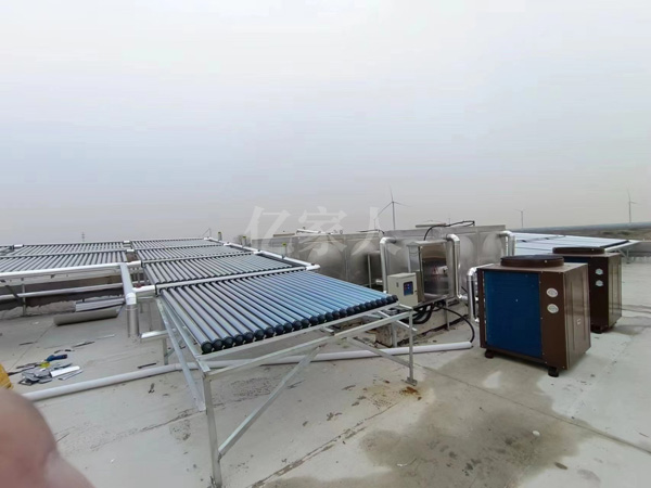 盐城1号宾馆太阳能加空气能双能互补热水方案
