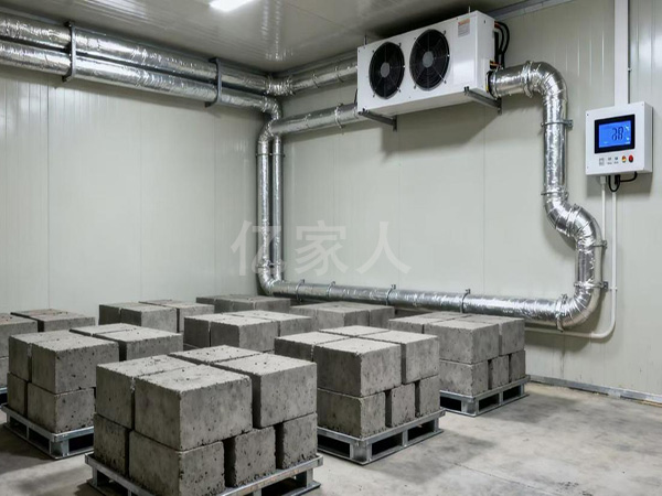 高温热泵应用在高性能混凝土恒温恒湿养护房