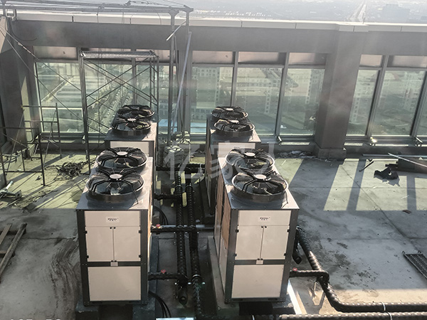 芜湖某产业园太阳能与热泵互补热水系统竣工