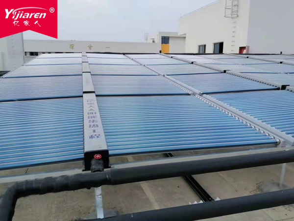 江西抚州城南学校空气能加太阳能热水系统竣工