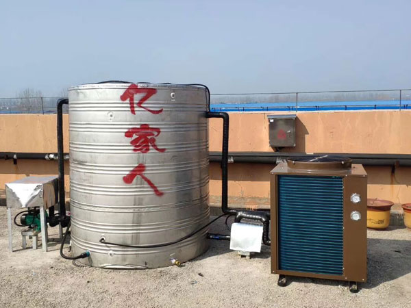 沭阳天天铜业工厂浴室空气能中央热水系统